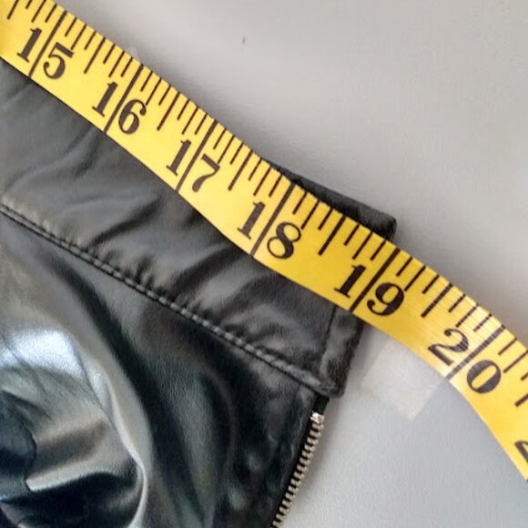 Black Faux Leather Jacket - Picture 15 of 16